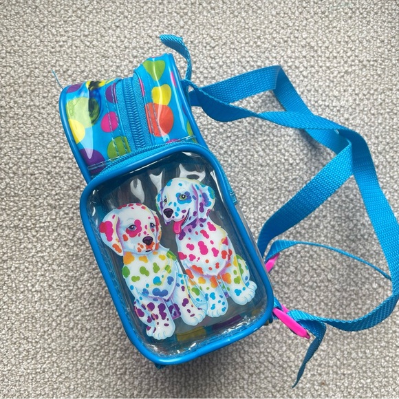 Lisa Frank Spotty Dotty Dalmatian Dog Puppy Clear Mini Backpack Polka Dots FLAWS - Picture 8 of 13
